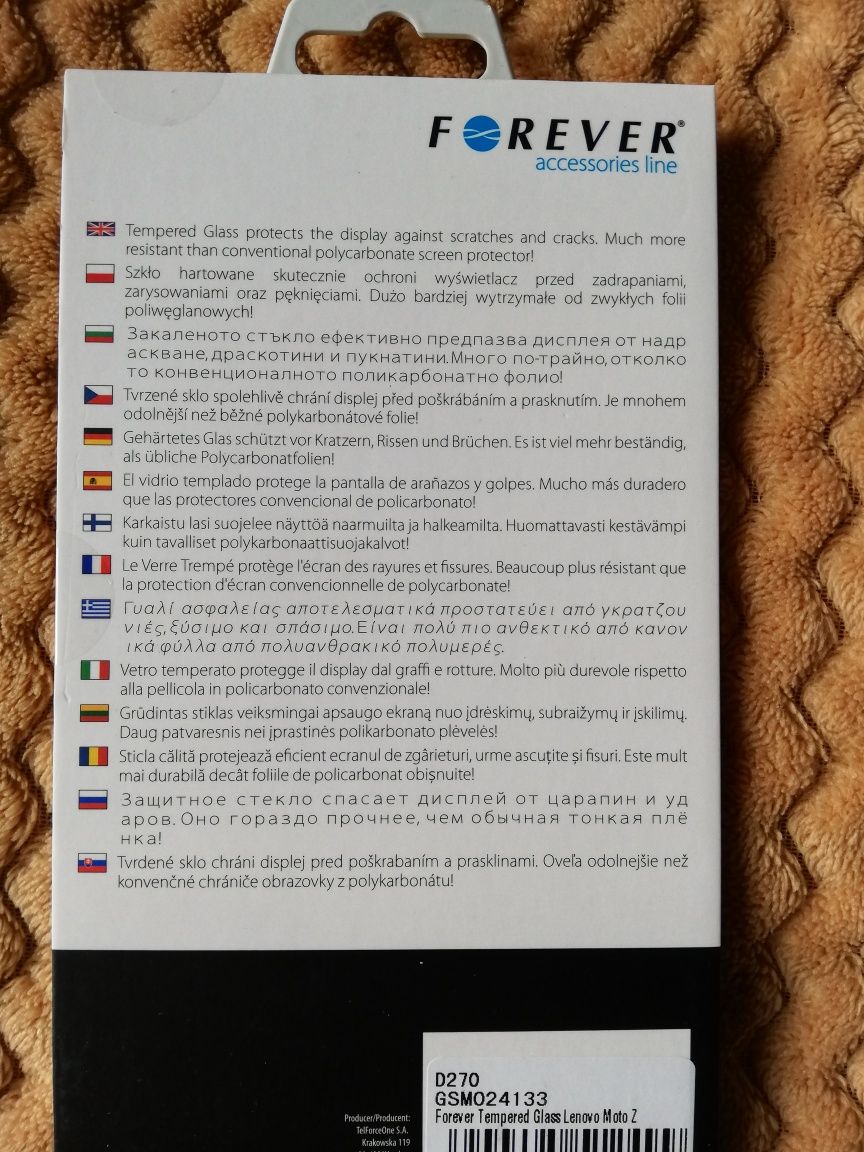 Szkło hartowane do Moto Z