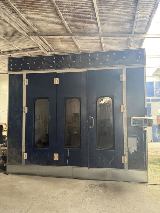 Cabine de Pintura , compressor e Area de Preparação da pintura