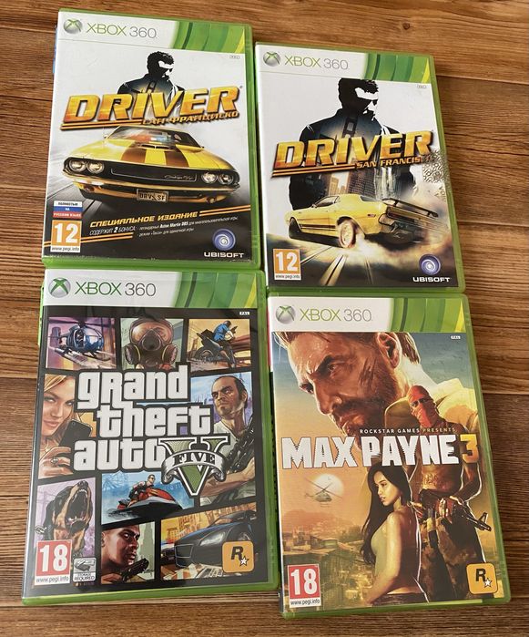 Xbox 360: Deadpool, X-Men, FIFA 19, Mortal Kombat, Doom, Driver, GTA5