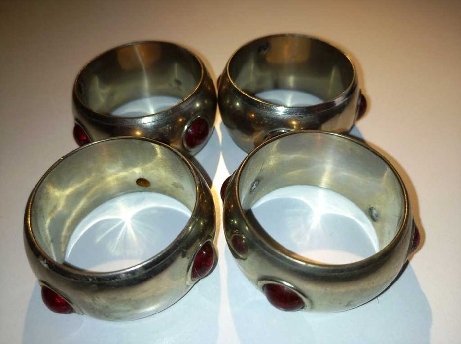 Conjunto de 4 Anéis de Guardanapo Individuais (vintage)