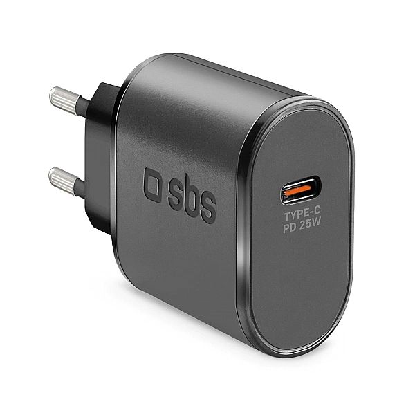 Ładowarka sieciowa SBS TETR1CPD25/25W USB-C z Power Delivery - czarna