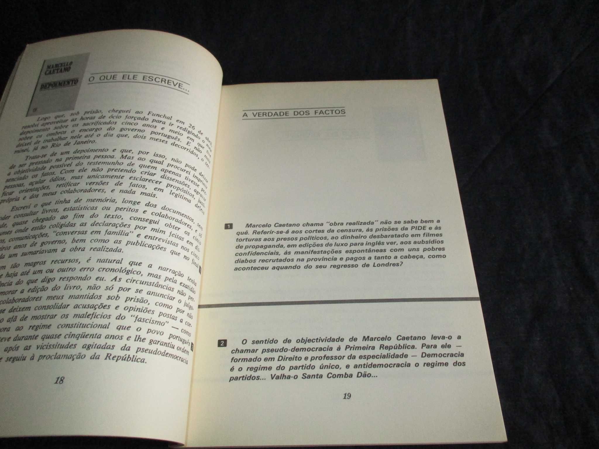 Livro As Mentiras de Marcello Caetano 1974