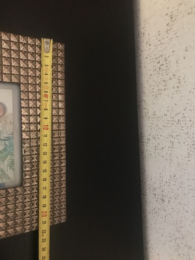 Dois porta retratos em dourado