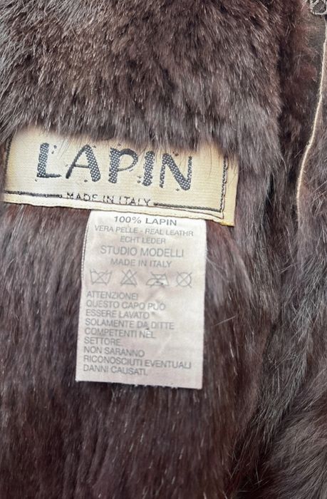 Ekskluzywny kożuch z wnętrzem królika w stylu Dolce&Gabbana ,fendi