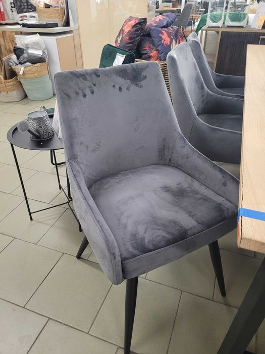 Krzesło tapicerowane Velvet Grey