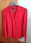 Blusa vermelha alaranjada/ coral Primark, tamanho 34