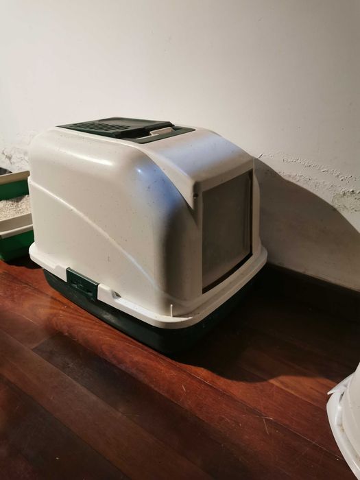 caixa de areia para gatos