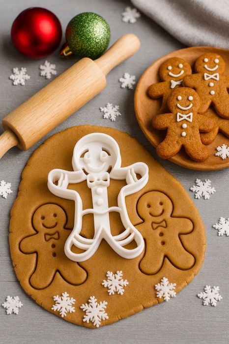 Формочка для новогоднего печенья «Пряничный человечек»