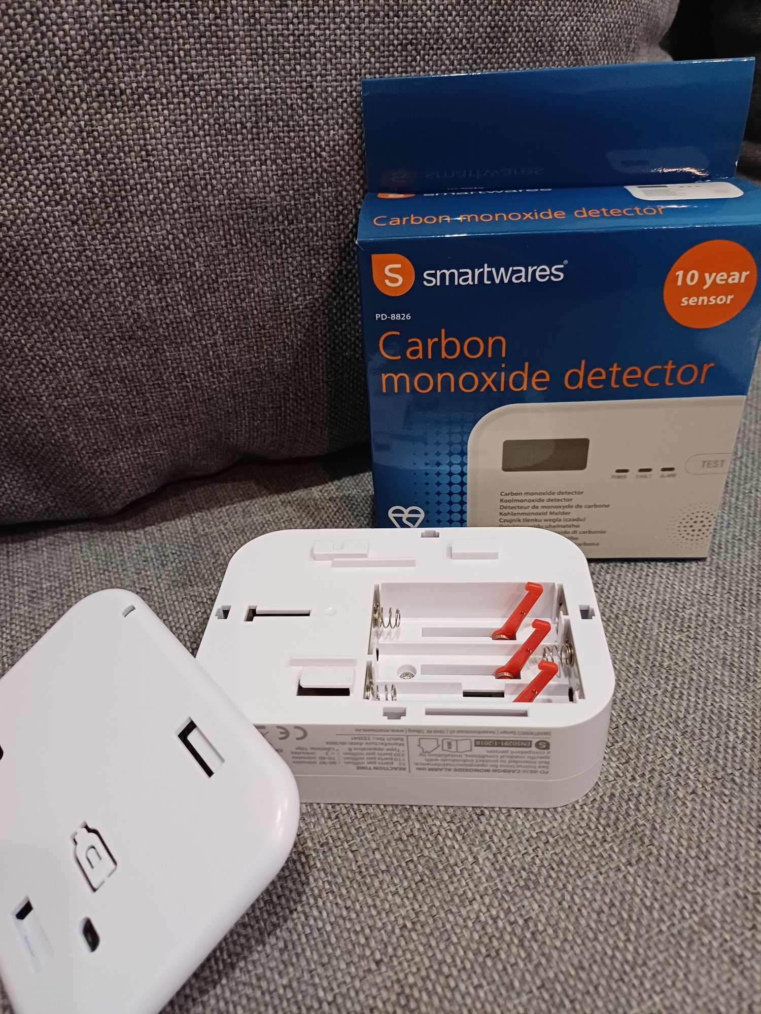 Czujnik czadu tlenku węgla BATERYJNY SMARTWARES