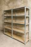 Стелаж 180×90×40 з МДФ полицями, оцинкований, фарбований,посилений