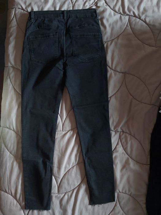 Calças de ganga skinny push up, novas, Lefties, 36