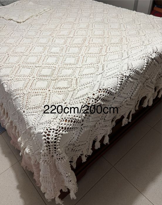 Colcha em crochet