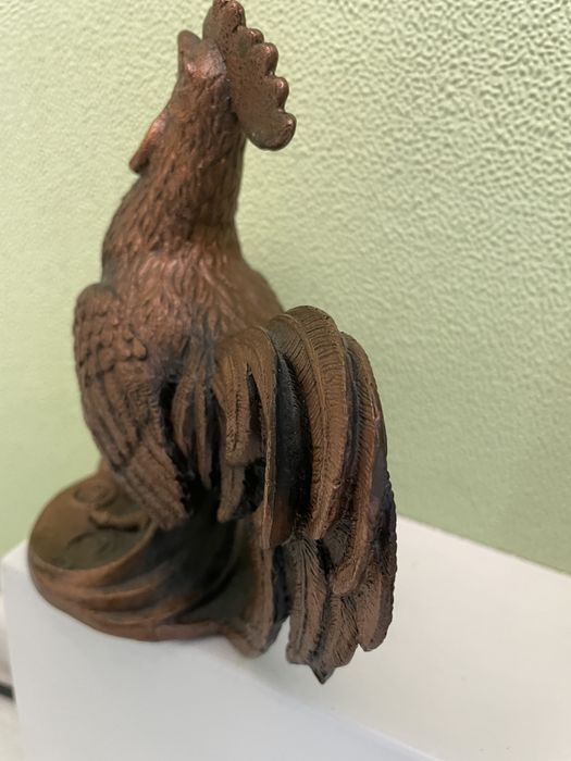Бронзовая статуэтка «Кукарекающий петух»
