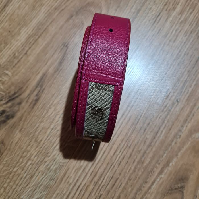 Gucci pasek bez klamry z numerem seryjnym belt 117 cm