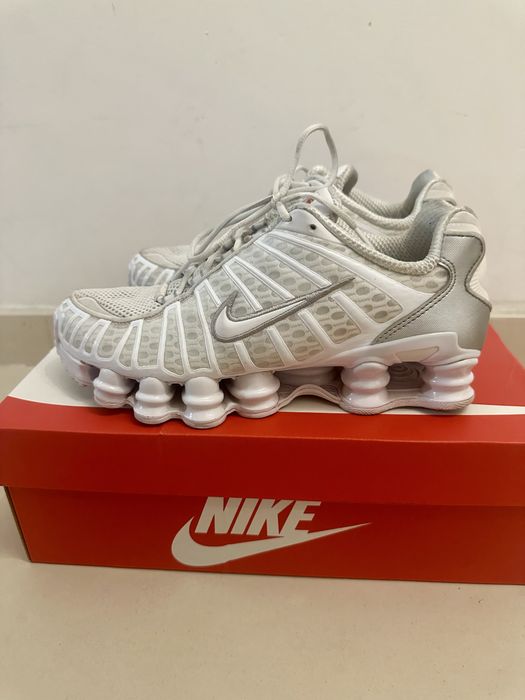 NIKE Shox TL White/Silver - unisex, z gwarancją