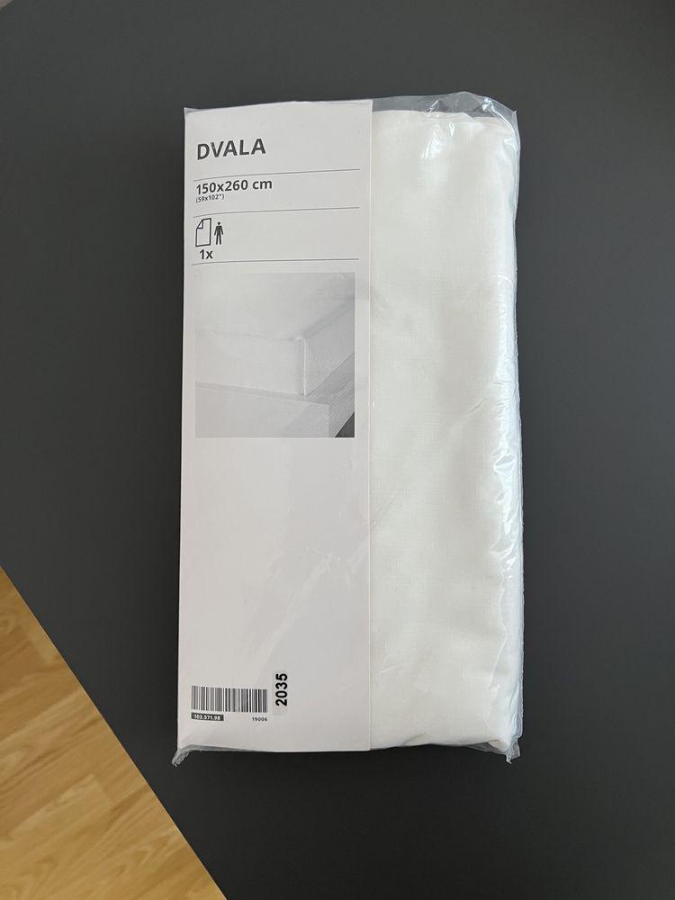 IKEA Нове простирадло біле 150х260 см DVALA
