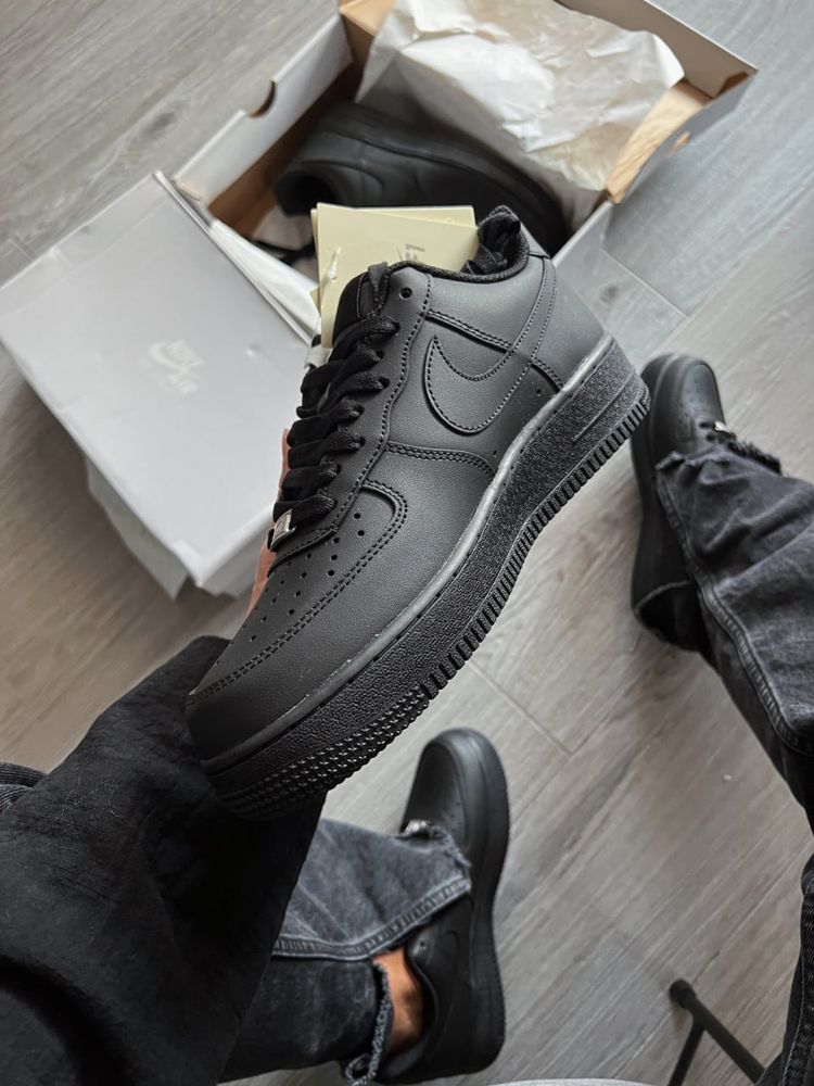 Оригинальные кроссовки Nike Air Force 1 Low 07 black ORIGINAL