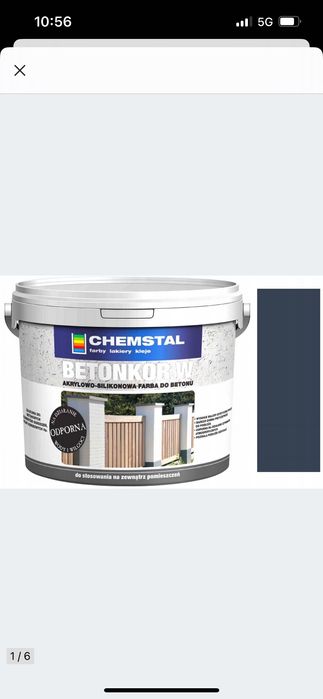 Farba do betonu grafit/ antracyt .