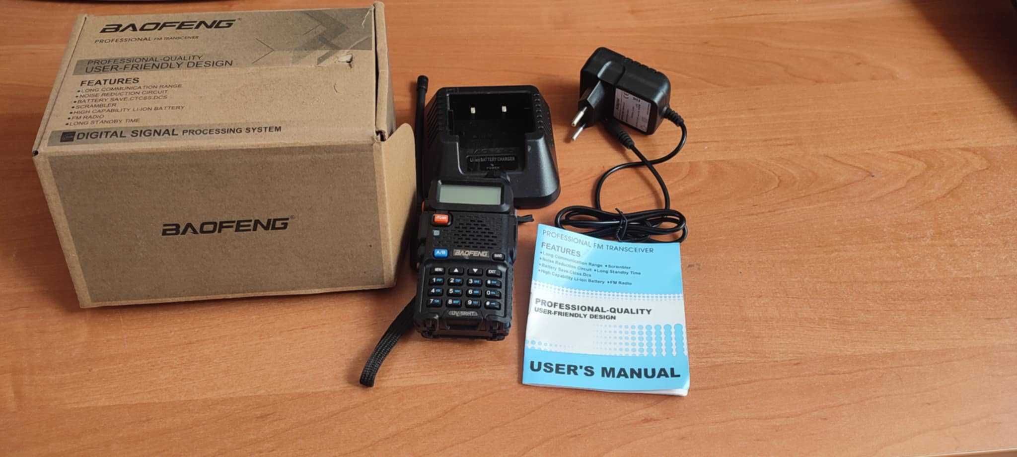 Krótkofalówki Baofeng Professional FM transceiver UV-5R 8W HT 2 sztuki