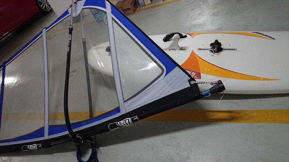 Deska windsurfing + żagiel + Bom+ wiosło  !