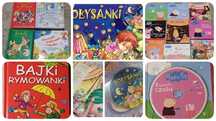 Książki (Bajki, wierszyki) PEPPA,MASZA... + CD,DVD