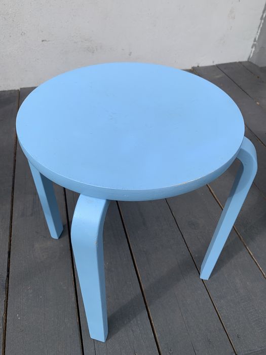 Taboret drewniany malowany 46x42 cm (2szt)