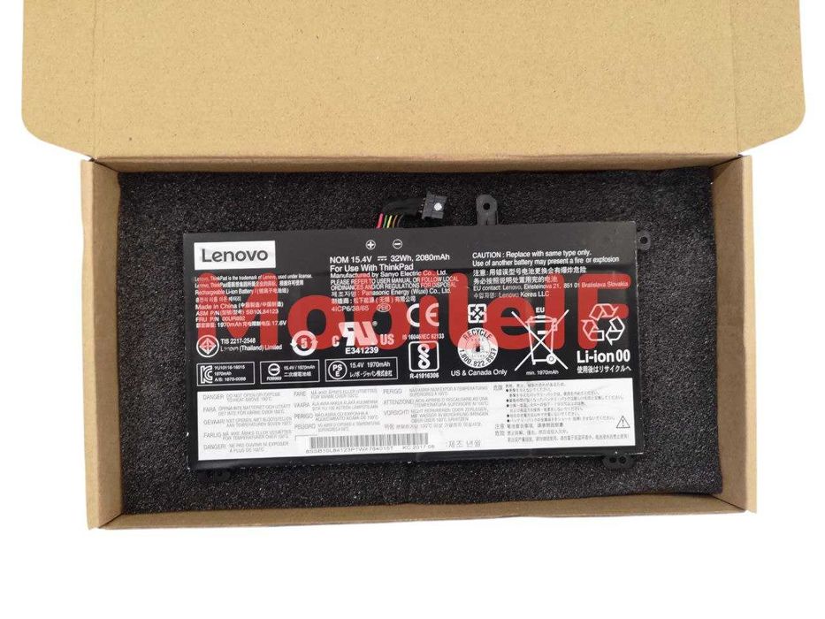 Акумулятор Батарея Lenovo ThinkPad T570, SB10L84122, 01AV493 Original