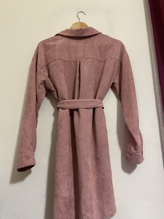 Vestido Camiseiro Rosa Bombazine
