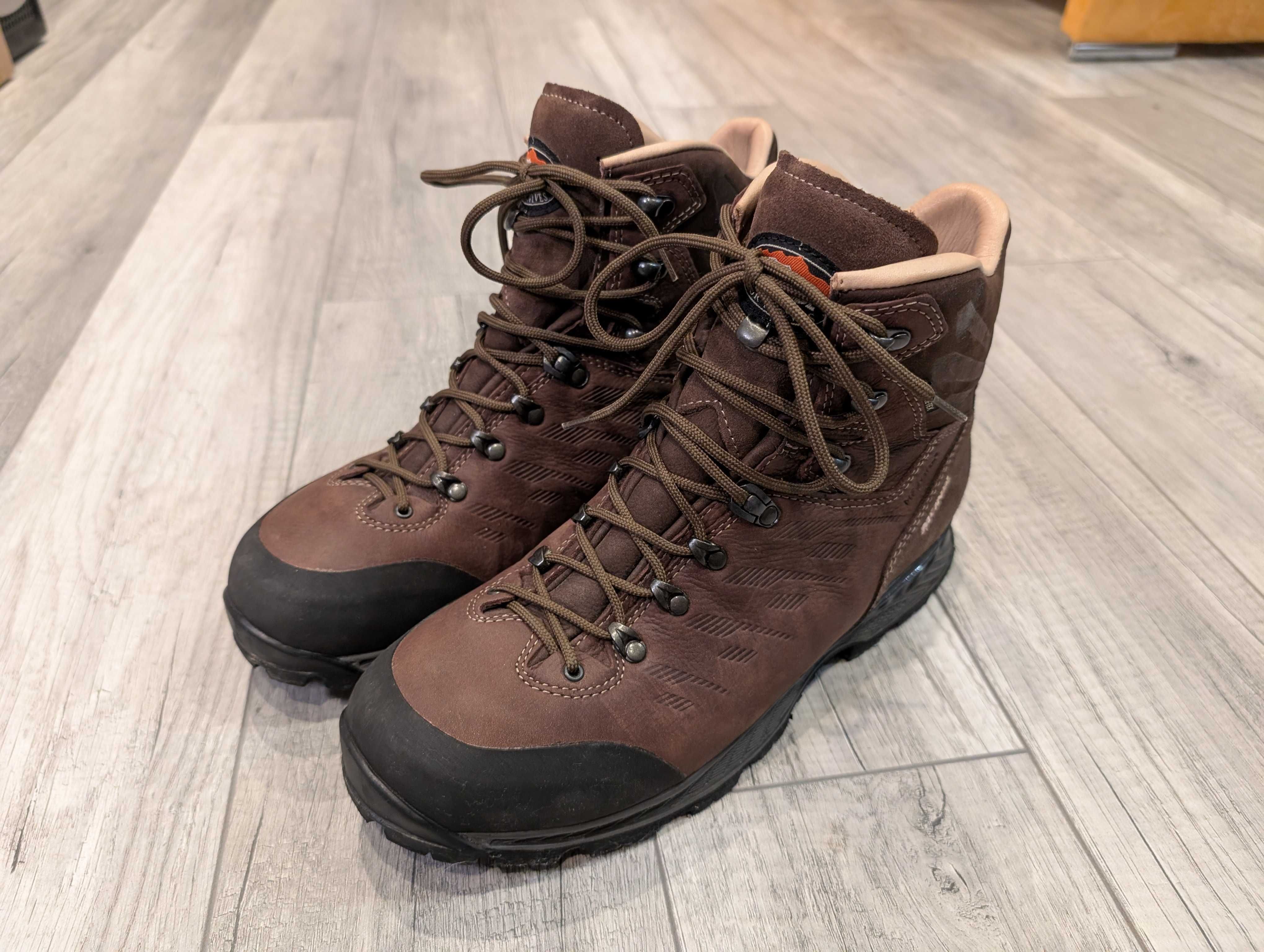 Buty Goretex Meindl Albis MFS 44.5, skóra, Vibram, jak nowe, gw. 8a