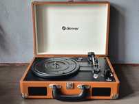 Gramofon z głośnikami Denver DVP-120 brązowy