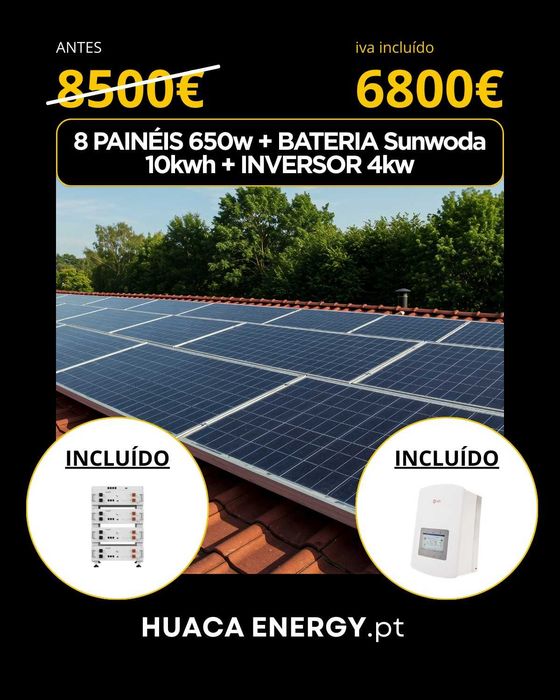 Instalação de painéis fotovoltaicos