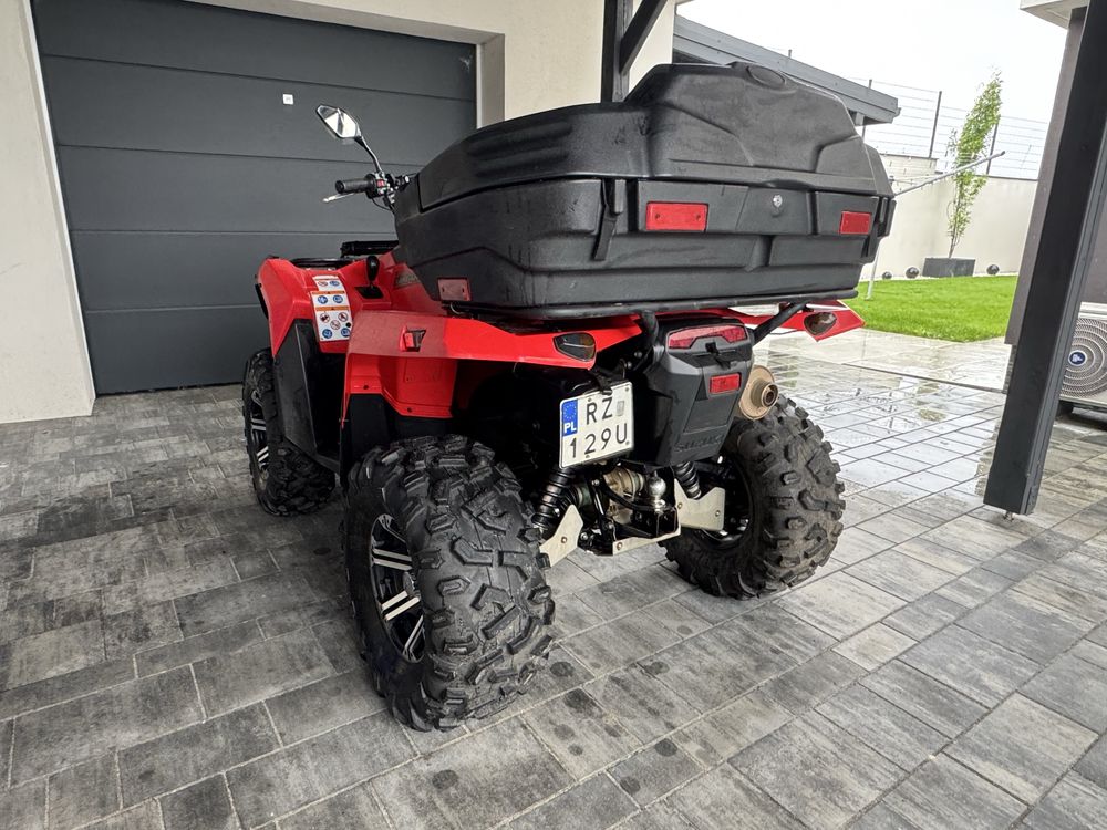 Suzuki kingquad LTA 750 razem z przyczepką