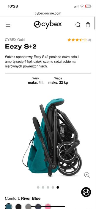 Wózek spacerowy Cybex Eesy S+2