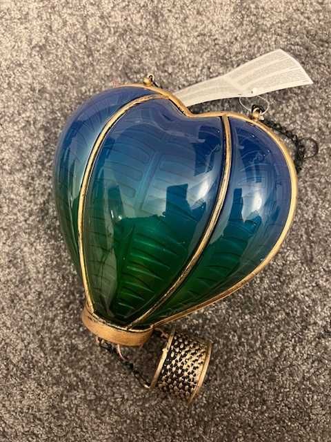Dekoracyjna lampa solarna balon serce Nowa