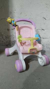 Wózek dla lalki dziecięcy różowy