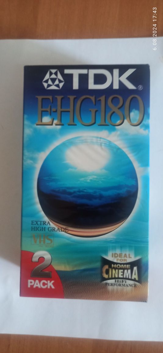 Kasety vhs TDK E-HG 180