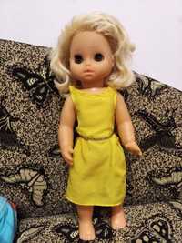 Красивая кукла ГДР с длинными волосами