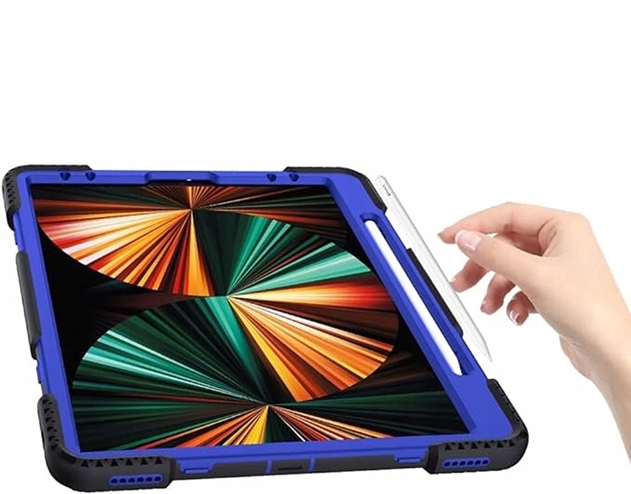 Pancerne Etui z Podstawką do iPad Pro 12,9 5/4/3 2021/2020/2018 Czarne