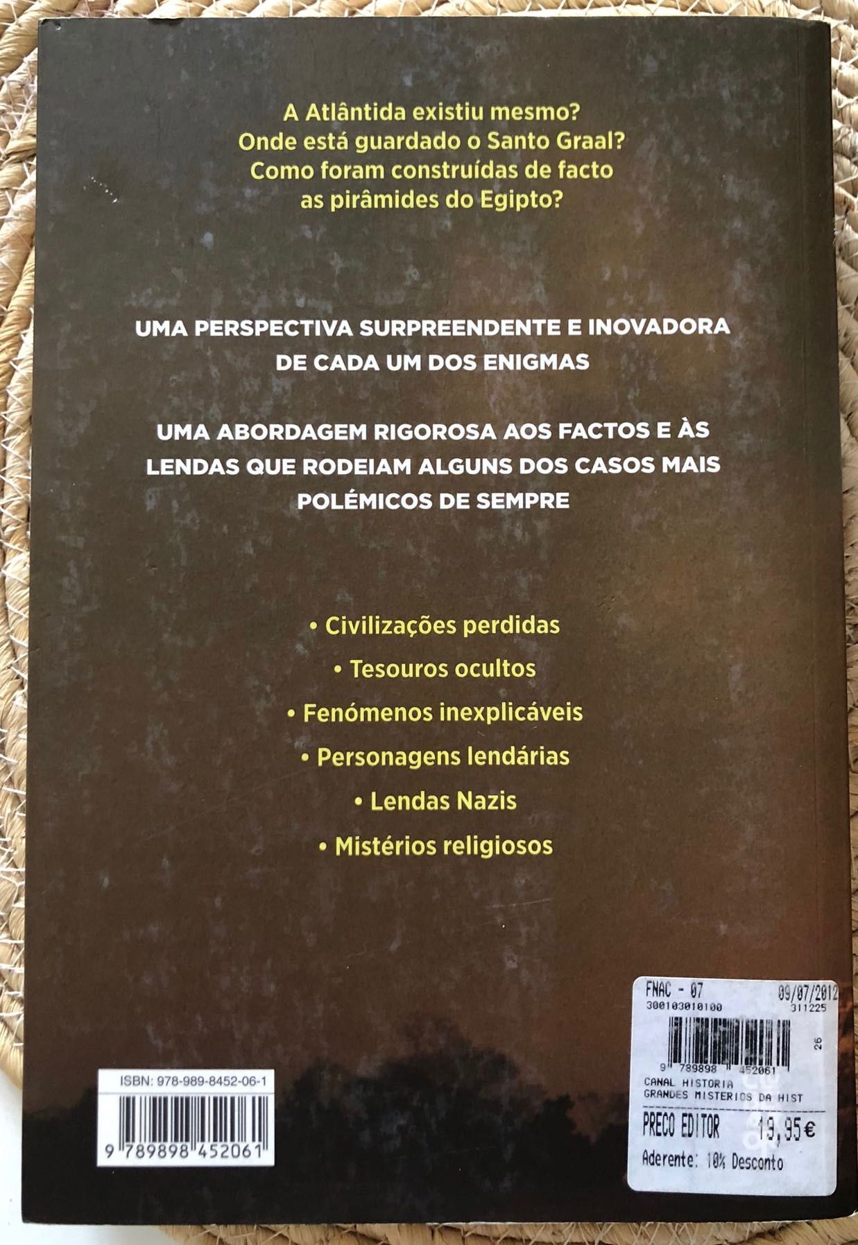 Vendo livro Os Grandes Mistérios da História