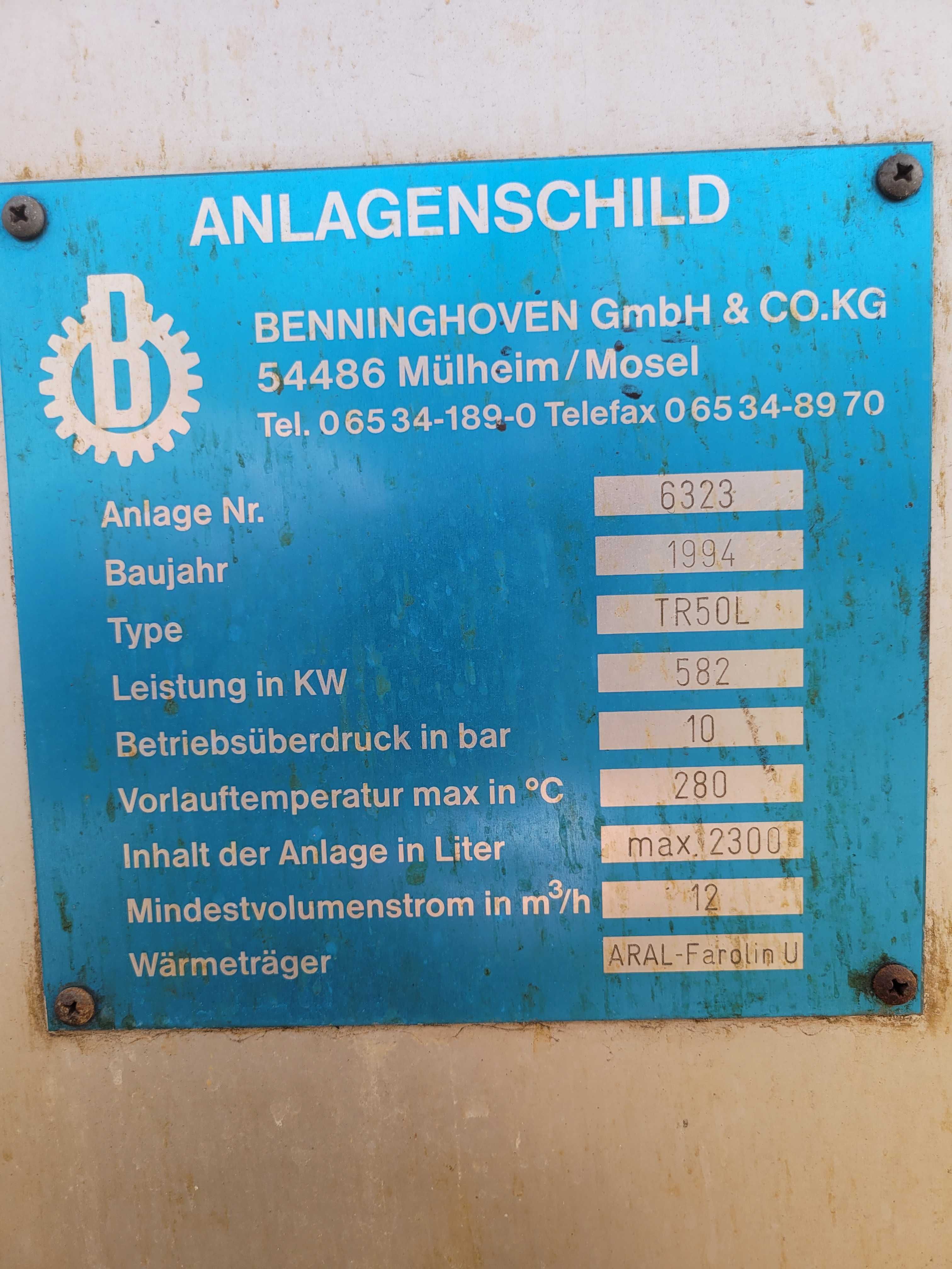 Piec, kocioł, palnik olej opalowy 600 kW,