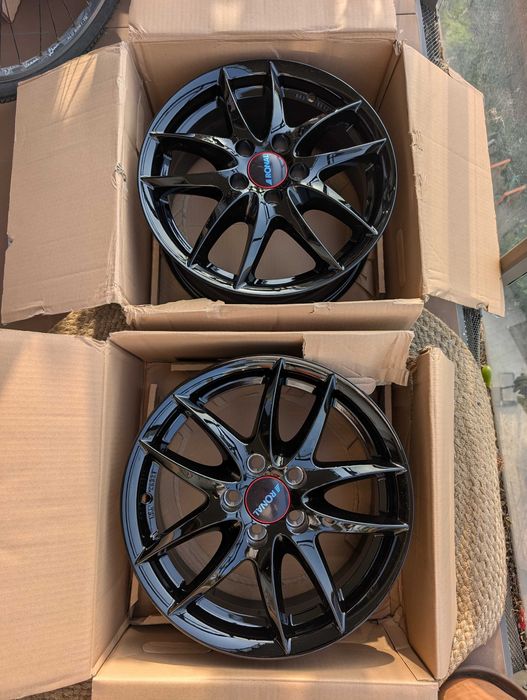 2x nowe felgi Ronal R46 Jetblack 15", 6,5J, 5x100