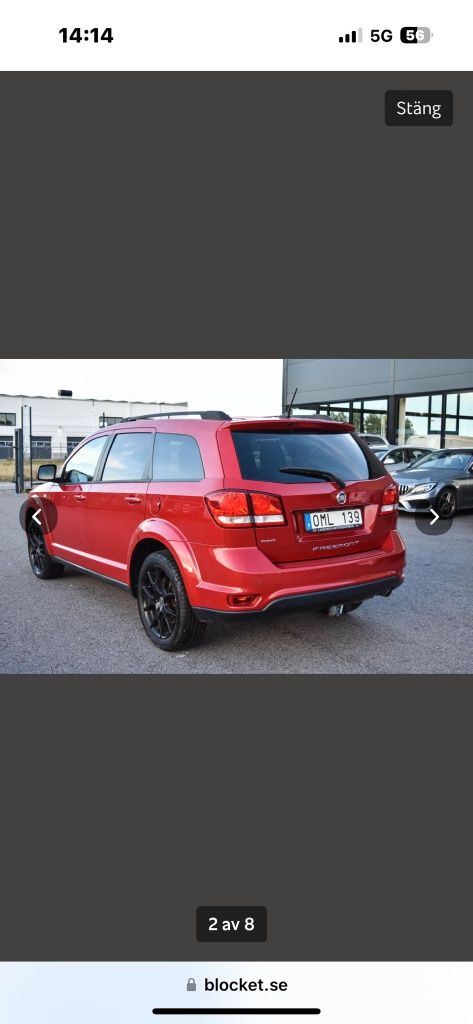 Fiat Freemont Black Code Alpine automat 19"  skóry kamera Candy Red