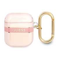 Guess  Gua2Hhtsp Airpods 1/2 Cover Różowy/Pink Strap Collection