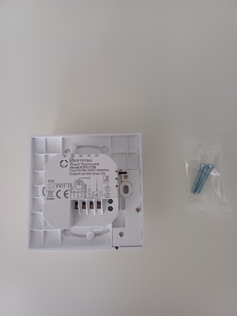 Termostat Ketotek KTF0172B Podłogówka wifi smart włącznik