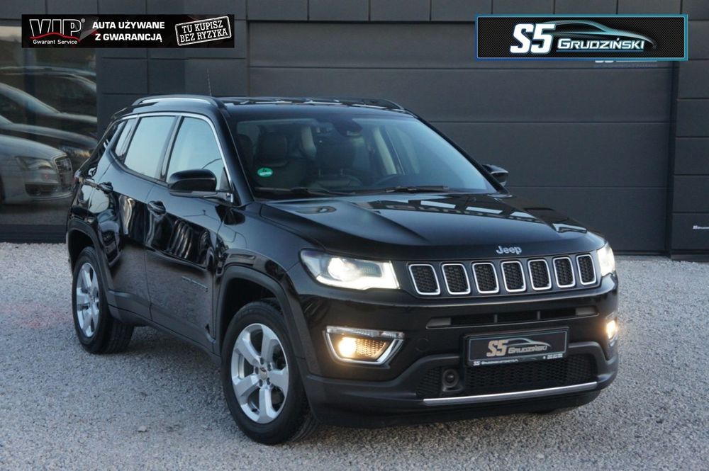 Jeep Compass 1.4T+Serwis+Bezwypadkowy+Led+Skóra+Alu+PDC+Zadbany