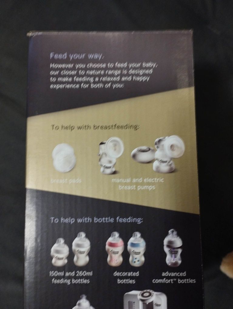 Laktator ręczny tommee tippee z akcesorjami