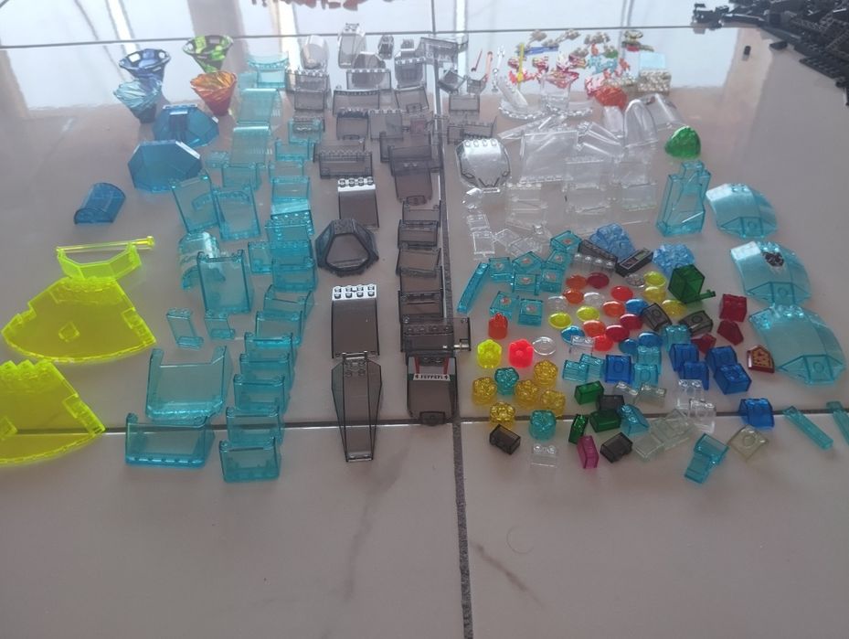 LEGO peças original cor transparente