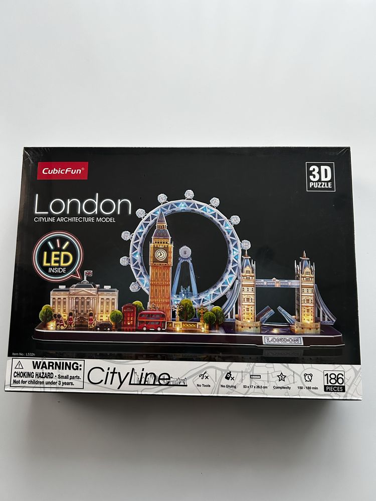 3DPuzzle of London, с лед подсветкой , новые