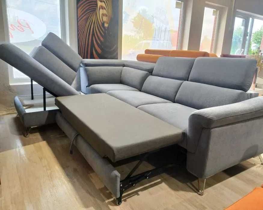 Narożnik z funkcją spania i pojemnikiem Hampton Promocja 30%