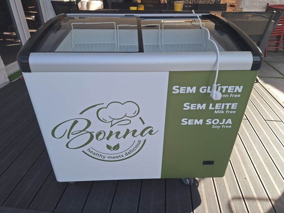 Arca congeladora com vitrine em ótimo estado